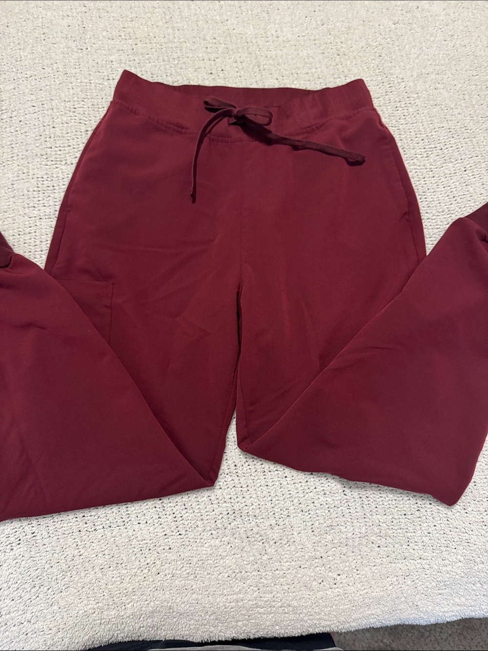 Mandala burgundy scrub joggers